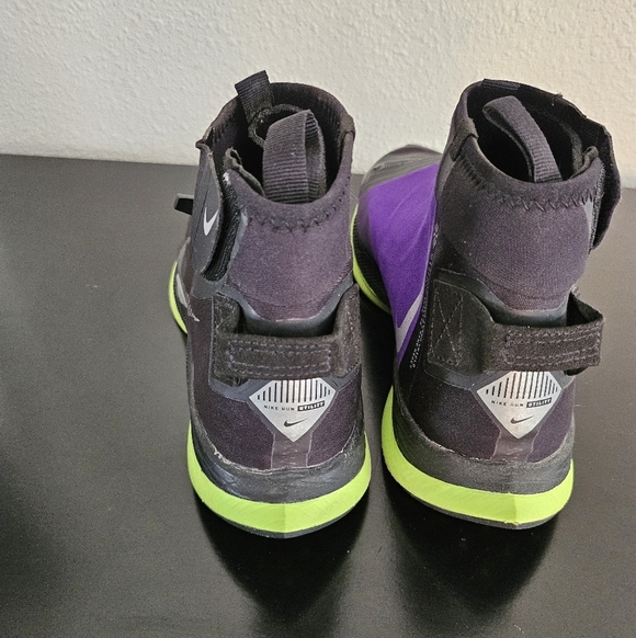 Nike Zoom Pegasus Turbo Shield Black Voltage Purple Running Sneakers Size 8.5 - Picture 7 of 16